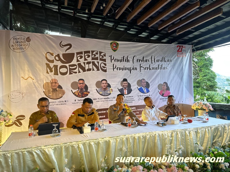 Kepolisian Daerah Maluku menggelar coffee morning bertajuk 