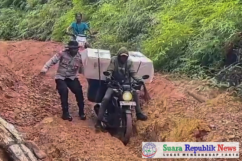 Aparat kepolisian di Kabupaten Buru Selatan (Bursel), Maluku, menghadapi tantangan berat dalam mengawal distribusi kotak suara Pilkada 2024