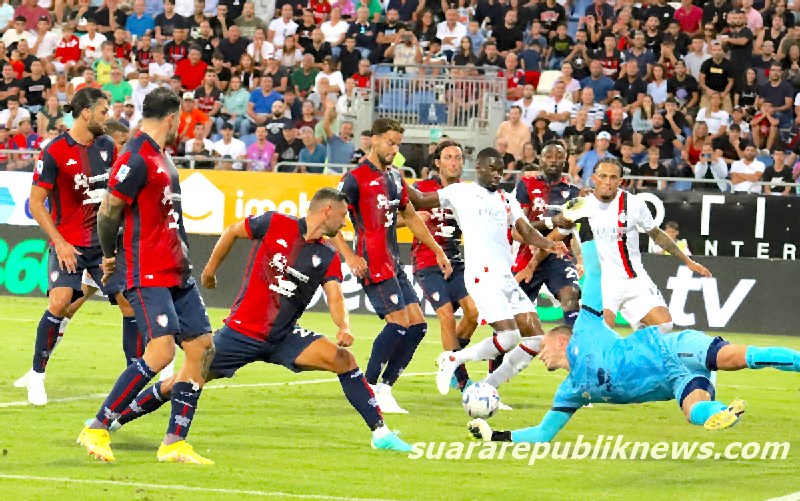 AC Milan kembali bertarung di Serie A melawan Cagliari pada Minggu, 10 November 2024, pukul 00.00 WIB