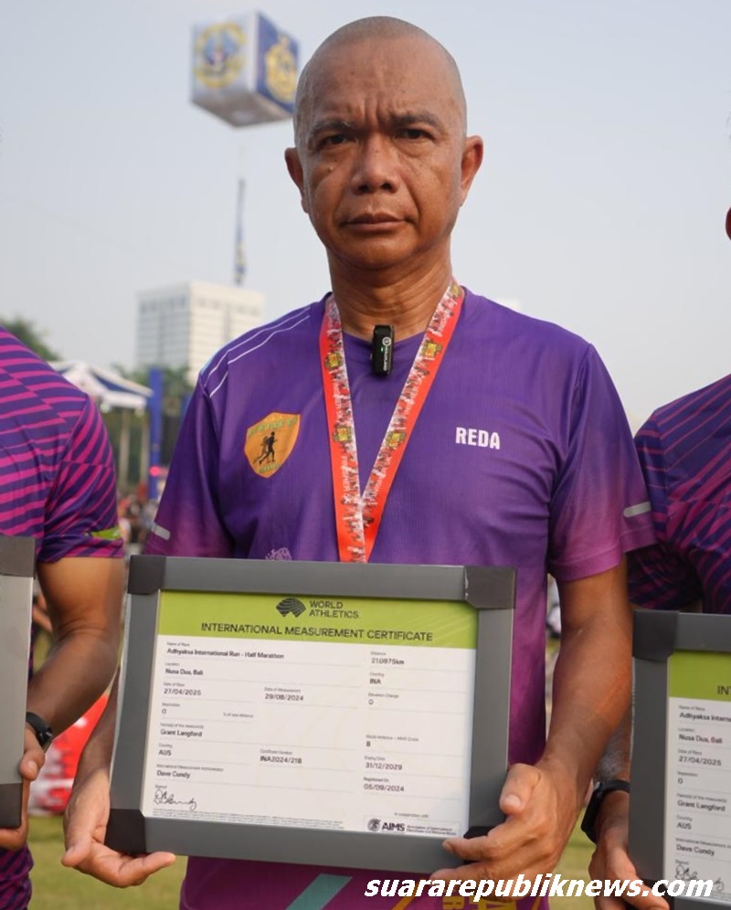 Ketua Dewan Pembina Adhyaksa International Run 2025, Jaksa Agung Muda Intelijen Reda Manthovani