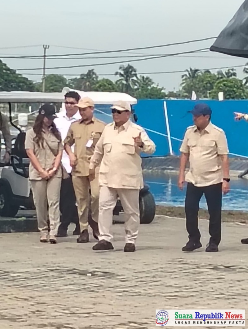 Pangdam III/Siliwangi, Mayjen TNI Dadang Arif Abdurahman, S.E., M.Si., memimpin langsung operasi pengamanan Presiden RI, Prabowo Subianto, dalam kunjungan kerjanya di Balai Layanan Usaha Produksi Budidaya Karawang, Jawa Barat, Senin (2/12/2024)